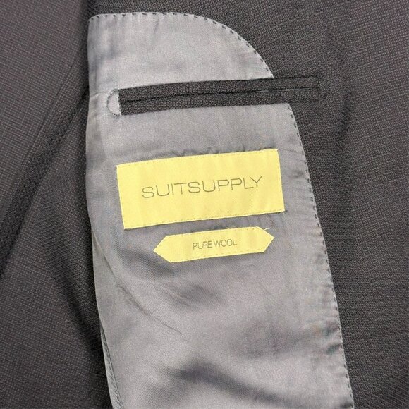 SuitSupply Blazer "Havana HL Int" Vitale Barberis Canonico Italy Wool Blue 42R - Picture 7 of 10